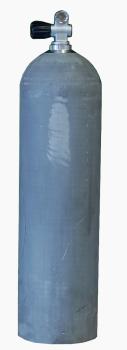 MES 11,1 L Aluflasche natur 207 bar mit Ventil 12144
