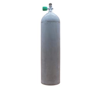 MES 11,1 L Aluflasche natur 207 bar mit Nitrox Ventil 12400