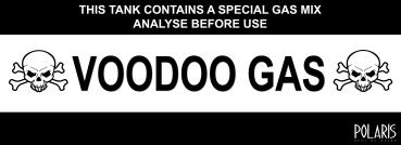 Aufkleber Voodoo Gas—  29 x 10 cm